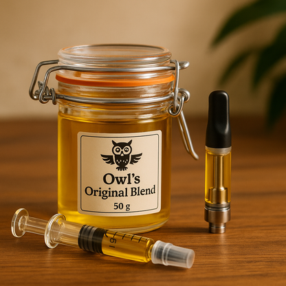 50g Jar of Owls Original Blend — Creator-Size, Terpene-Ready