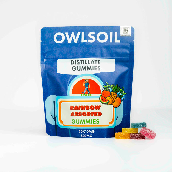 Golden Distillate Gummies – 500 mg (50 × 10 mg)