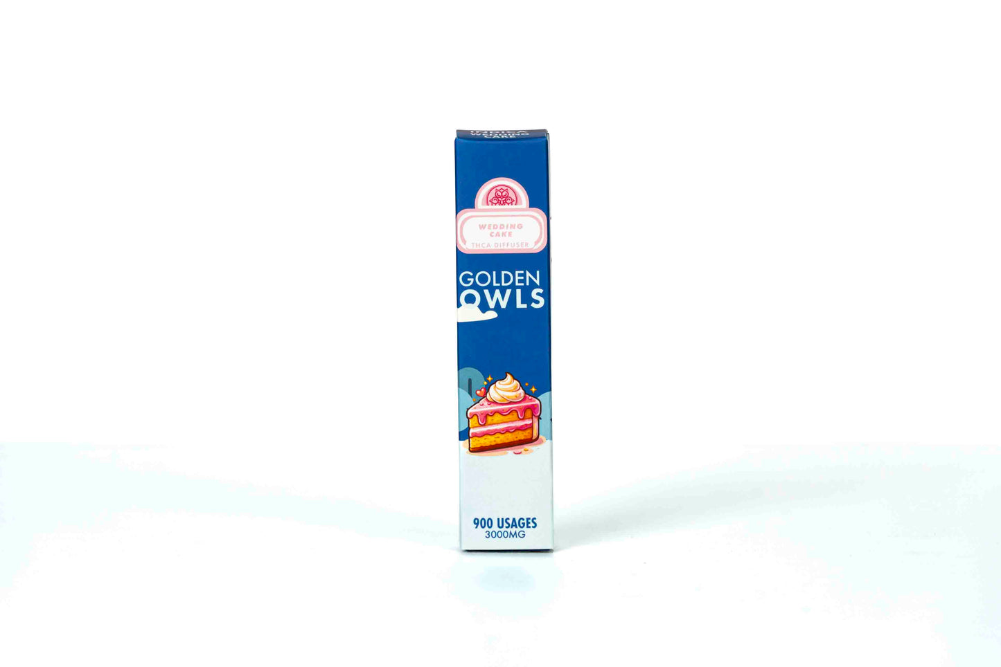 Zlaté sovy svatební dort 3ml THCA Vape – 3000mg
