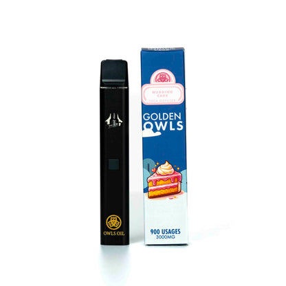Zlaté sovy svatební dort 3ml THCA Vape – 3000mg