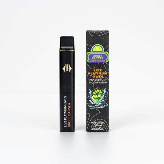 Live Platinum Owls Bruce Banner 3ml THCA Vape