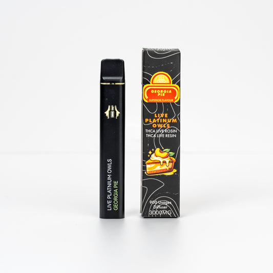 Live Platinum Owls Georgia Pie 3ml THCA Vape