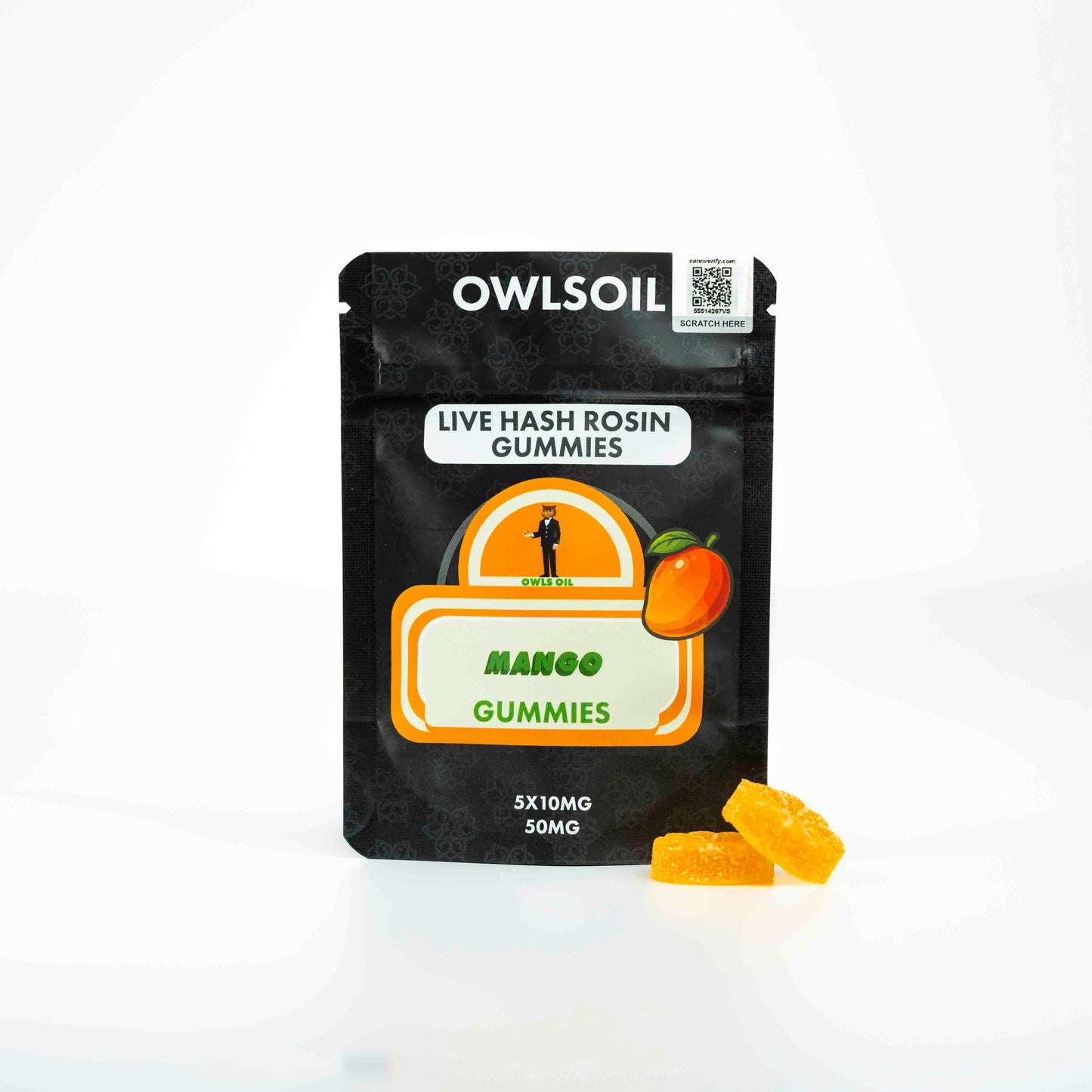 Platinum Live Rosin Gummies – 50mg (5 × 10mg)