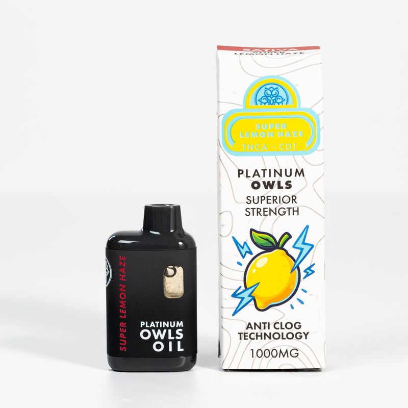 Platinum Owls THCA 1ml Vape – Super Lemon Haze
