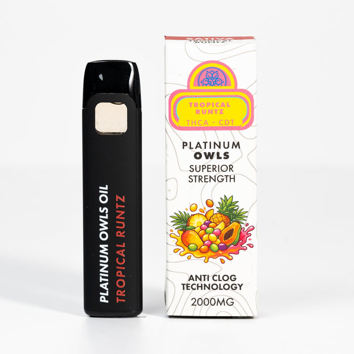 Platinum Owls THCA 2ml Vape – Tropical Runtz